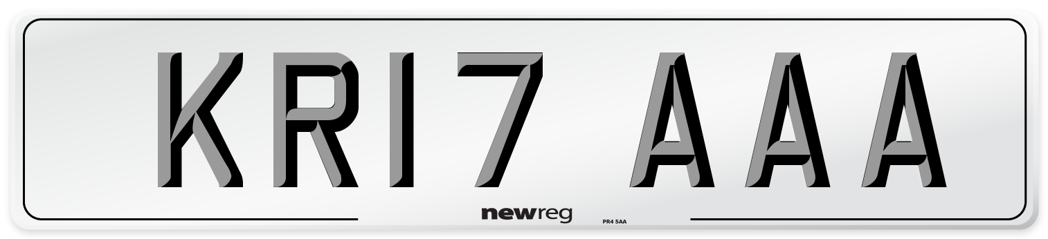KR17 AAA Number Plate from New Reg